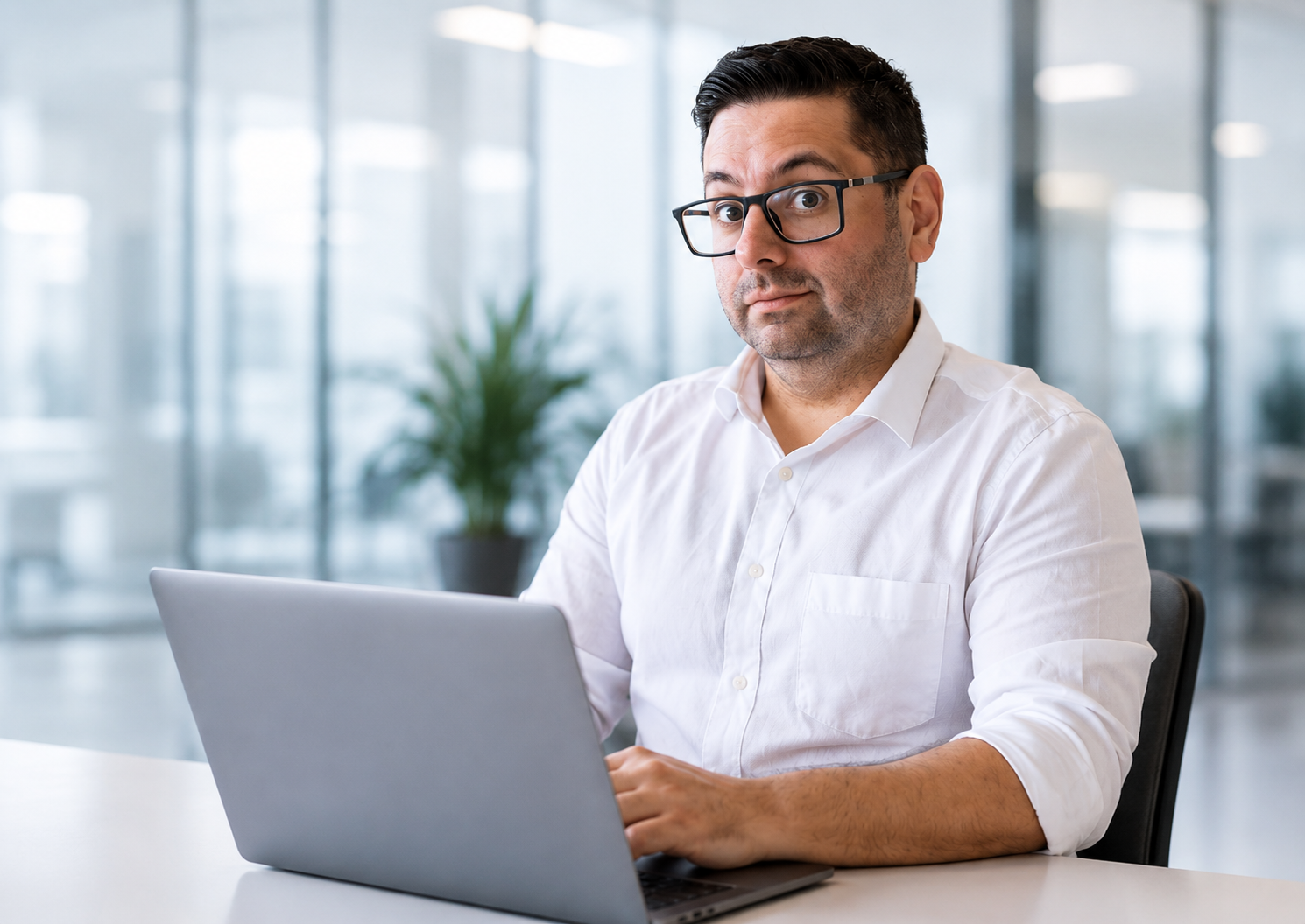 Profissional utilizando o ERP Dragon Enterprise